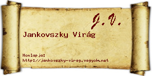 Jankovszky Virág névjegykártya
